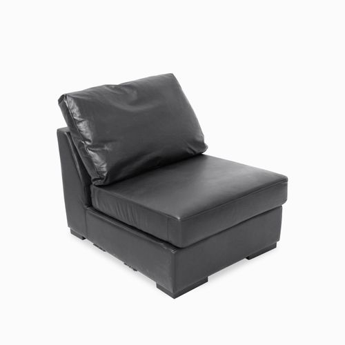 Modular medio cuero negro